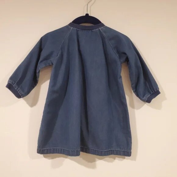 Polarn O. Pyret Denim Dress Infant's Size 4-6 Months - Picture 7 of 8